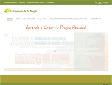 Tablet Screenshot of elcaminodelamagia.com